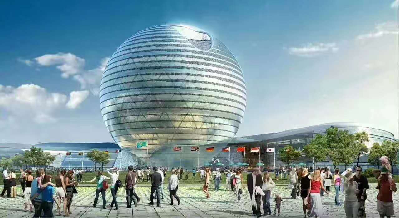 兩國總統觀察2017世博館，乘坐國新電梯齊點贊